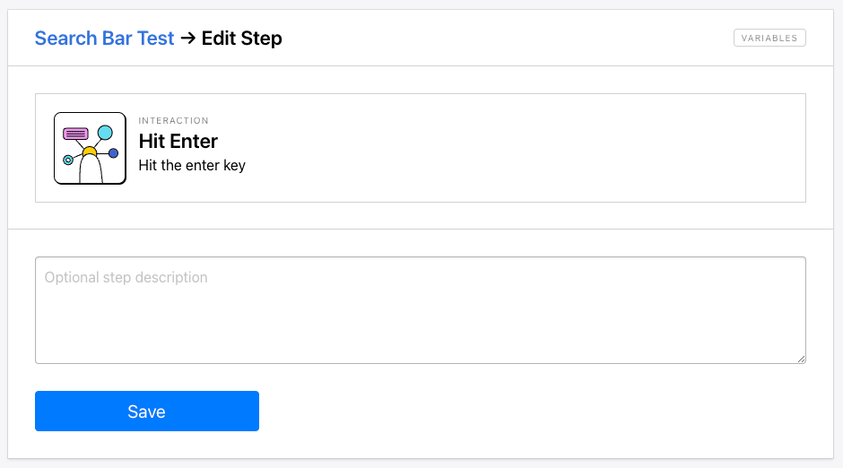 Screenshot of Roborabbit hit enter action setup