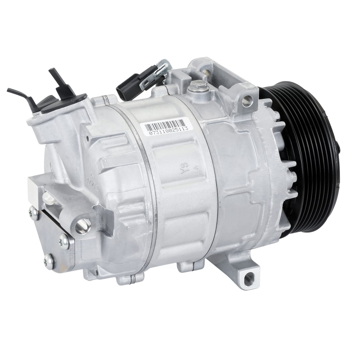 COMPRESSOR, NISSAN X-TRAIL T31 4 CYL 2.0TD 10/07-, VALEO, DSC17IC, 6PV,  129MM, WITHOUT ELEC CONTROL