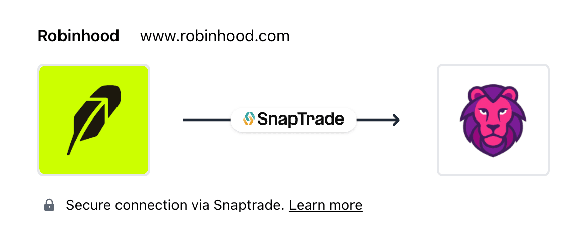 Broker Connection Robinhood and PinkLion