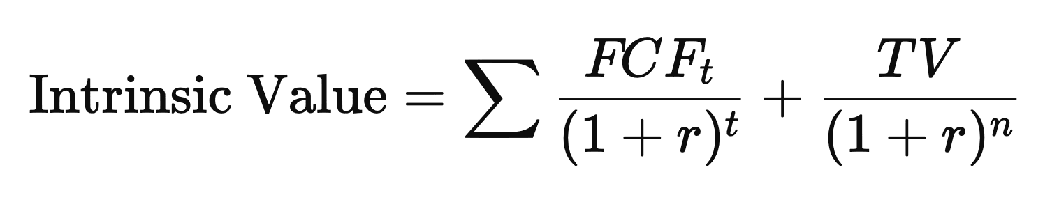 Discounted Cash Flow Equation