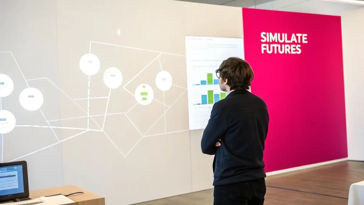 A visual representation of data points and charts, symbolizing financial forecasting and analysis.