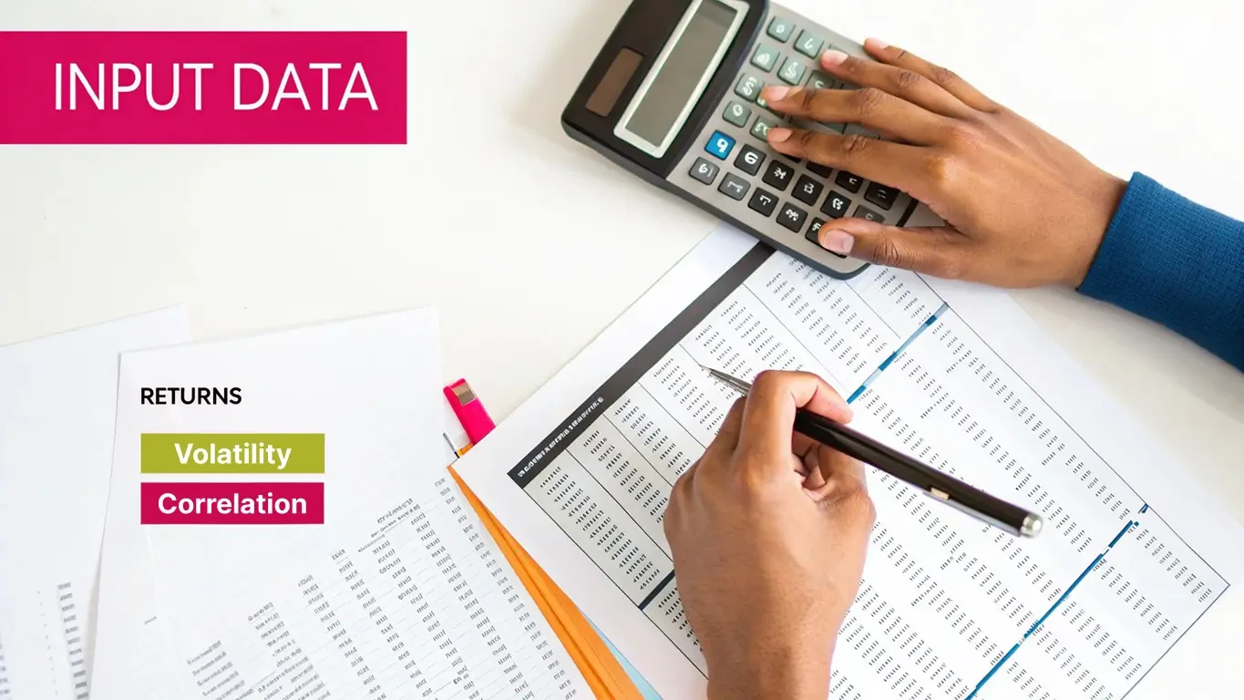 A person's hands are shown meticulously arranging and adjusting various financial charts and graphs on a digital tablet, symbolizing the careful preparation of data for analysis.
