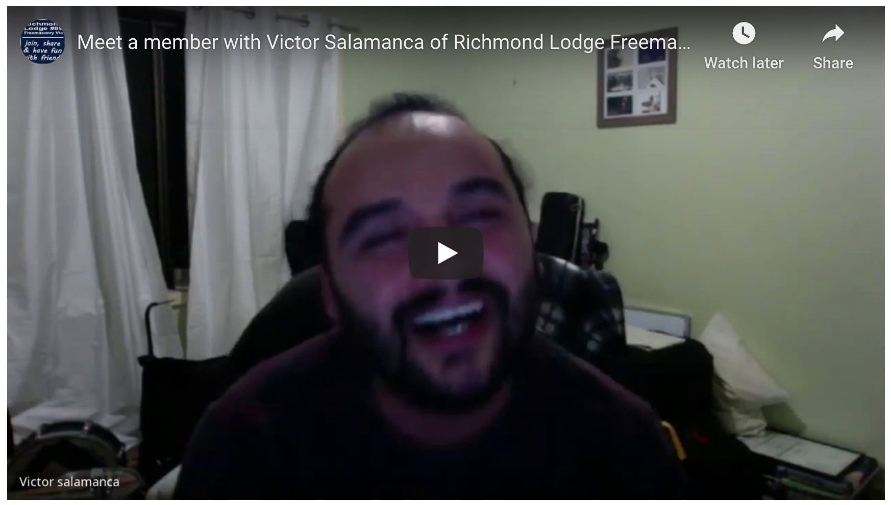 Meet a member with Victor Salamanca of Richmond Lodge Freemasonry Victoria