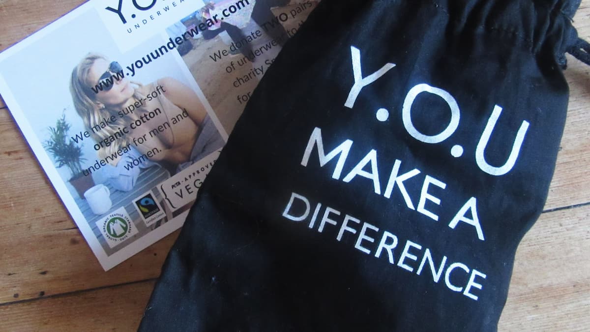 Y.O.U. Underwear's message is reinforced in its reusable packaging