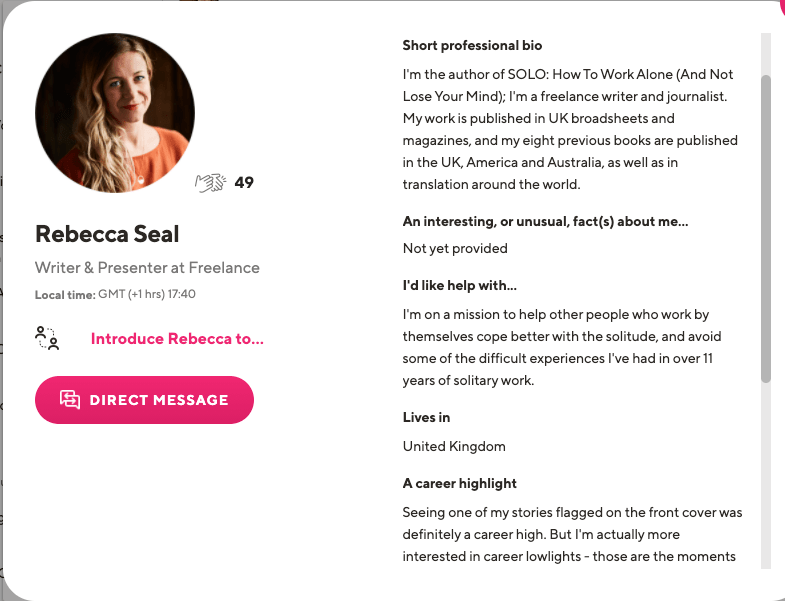 Author Rebecca Seal profile on Guild