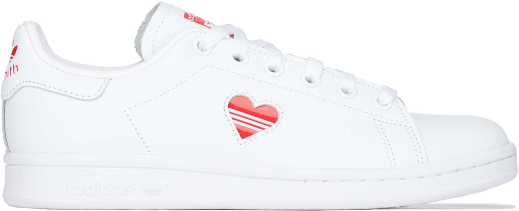 stan smith white active red