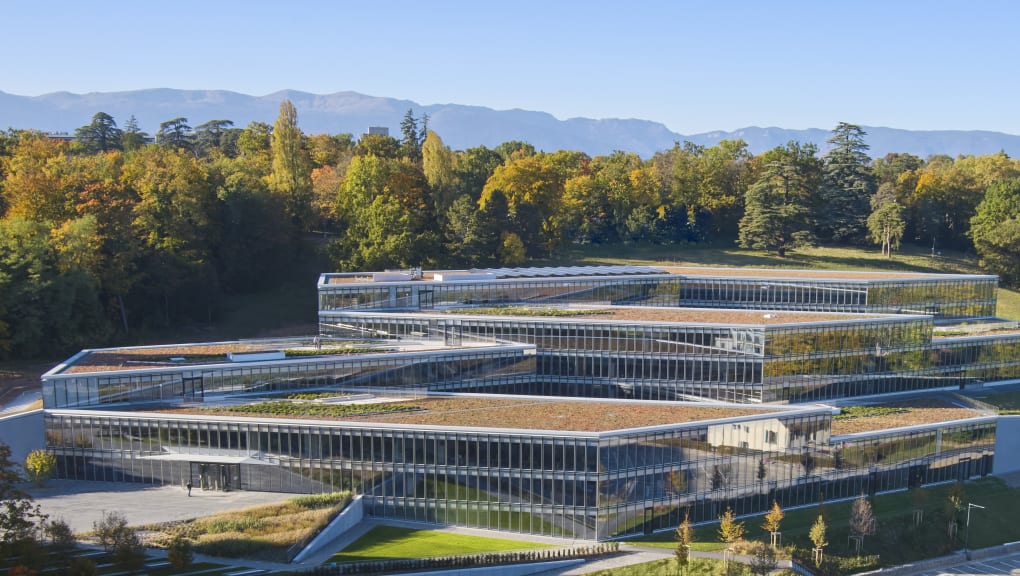 Exterior view of the UN Office at Geneva