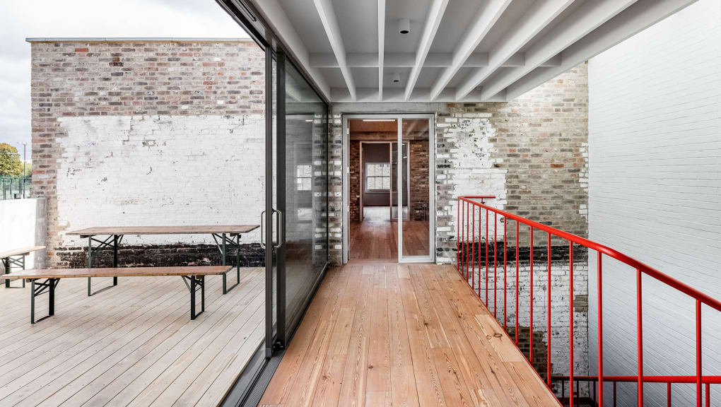 Interior view of the upper level of Yorkton Street Workshops