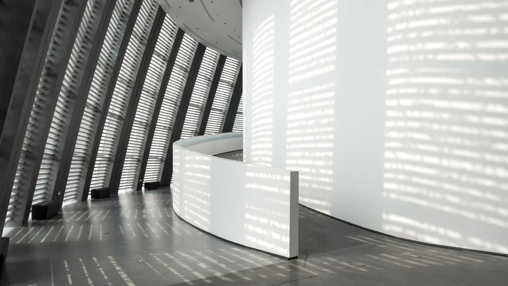 Interior view of the curved walkways. Copyright: Sichuan Provincial Architectural Design and Research Institute Co., Ltd, 2025.