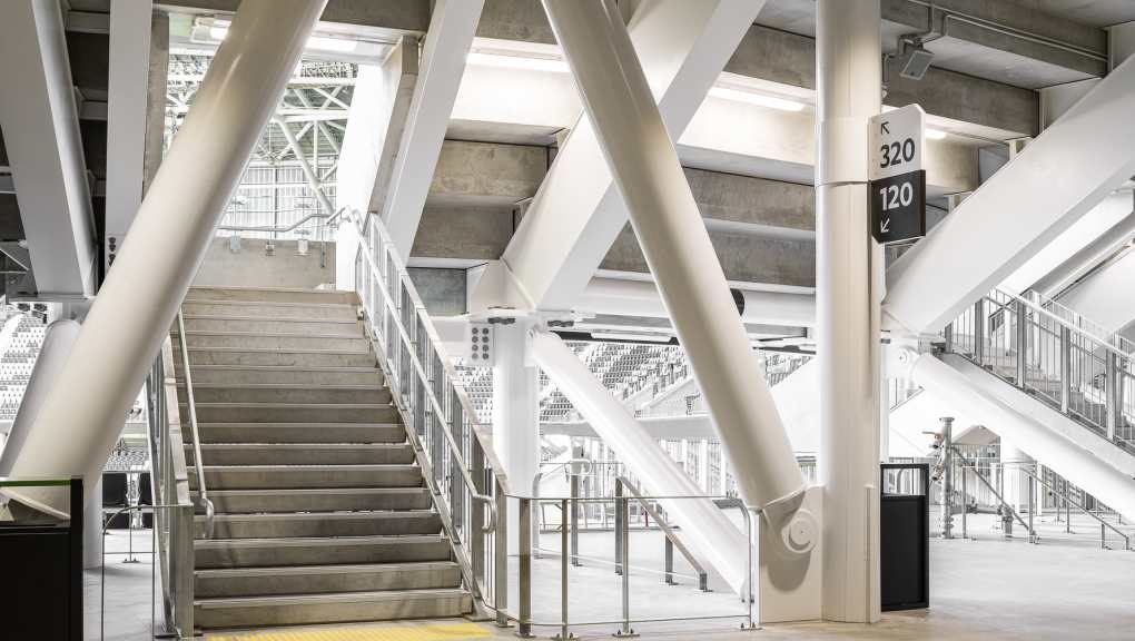 A section of the interior concourse. Copyright: Mott MacDonald, 2026.