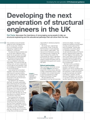Developing the next generation of structural engineers in the UK