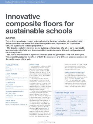 Innovative composite floors for sustainable schools