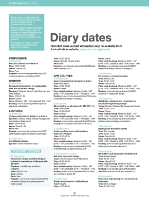 Diary dates (August 2023)