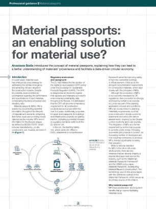 Material passports: an enabling solution for material use?
