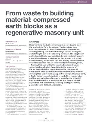From waste to building material: compressed earth blocks as a ...