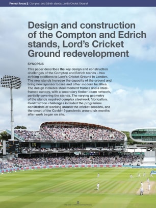 Design and construction of the Compton and Edrich stands, Lord’s Cricket Ground redevelopment