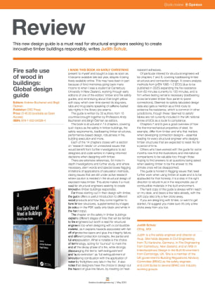 Book review: Fire safe use of wood in buildings: Global design guide