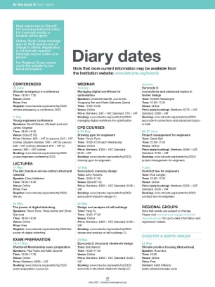Diary dates (May 2023)