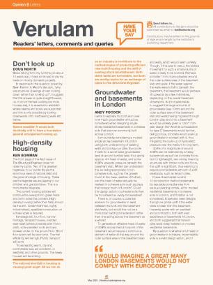 Verulam (readers' letters – May 2023)