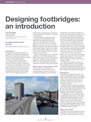 Designing footbridges: an introduction