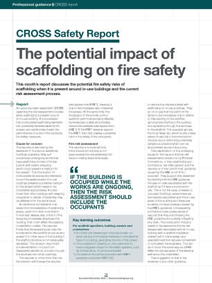 CROSS Safety Report: The potential impact of scaffolding on fire safety