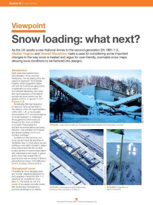 Viewpoint: Snow loading: what next?