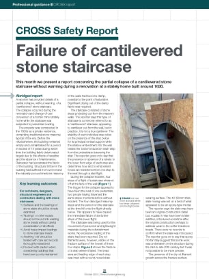 CROSS Safety Report: Failure of cantilevered stone staircase