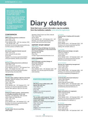 Diary dates (October 2024)