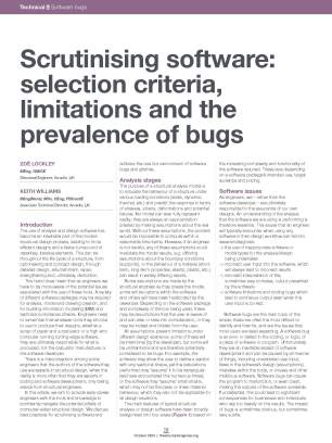 Scrutinising software: selection criteria, limitations and the prevalence of bugs