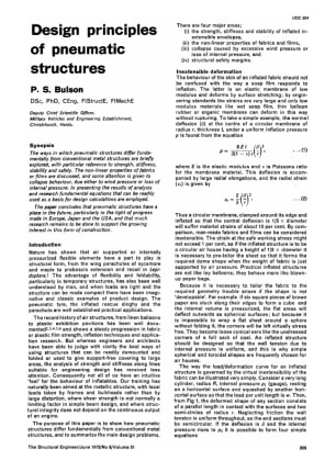 Design Principles of Pneumatic Structures