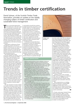 Trends in timber certification