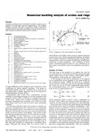 Numerical Buckling Analysis of Arches and Rings