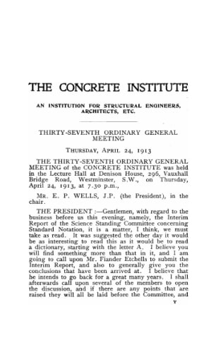 The Interim Report of the Science Standing Committee concerning Standard Notation