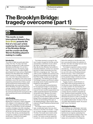 The Brooklyn Bridge: tragedy overcome (part 1)