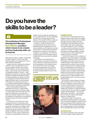 Do you have the skills to be a leader?