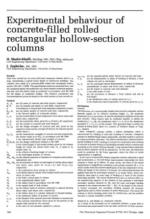 Experimental Behaviour of Concrete-Filled Rolled Rectangular Hollow-Section Columns