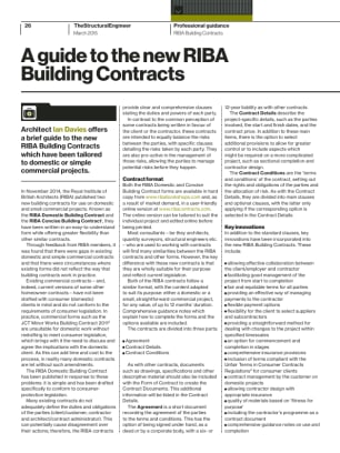 A guide to the new RIBA Building Contracts
