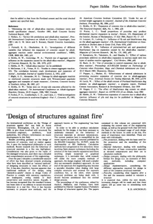 Design of Structures Against Fire