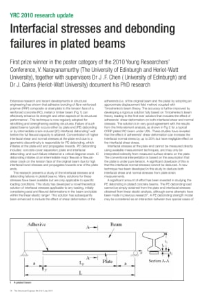 Interfacial stresses and debonding failures in plated beams