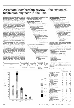 Associate-Membership Review - The Structural Technician Engineer in the '80s