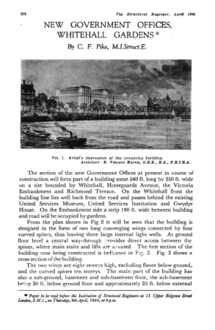 New Government Offices, Whitehall Gardens