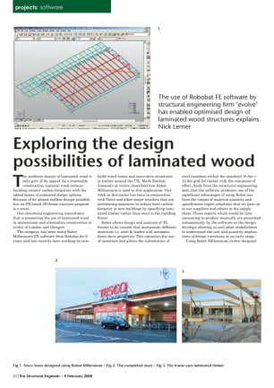 Exploring the design possibilities of laminated wood