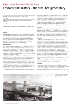 Sutherland History lecture - Lessons from history - the steel box girder story
