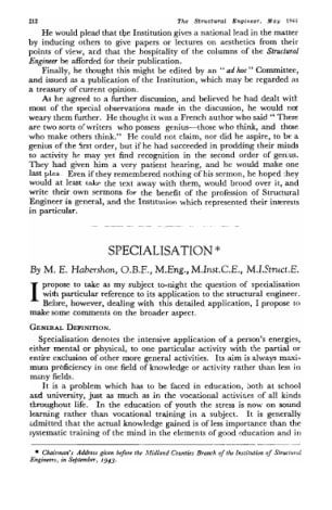 Specialisation