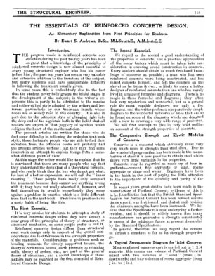 The Essentials of Reinforced Concrete Design. An Elementary Explanation from First Principles for St