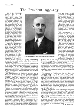 The President  1950- 1951