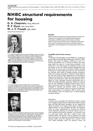 NHBC Structural Requirements for Housing