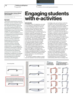 Engaging students with e-activities
