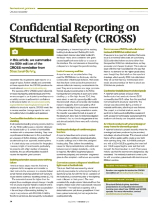 Confidential Reporting on Structural Safety (CROSS) newsletter 50th edition
