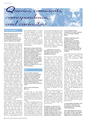 Queries, comments, correspondence and curiosities